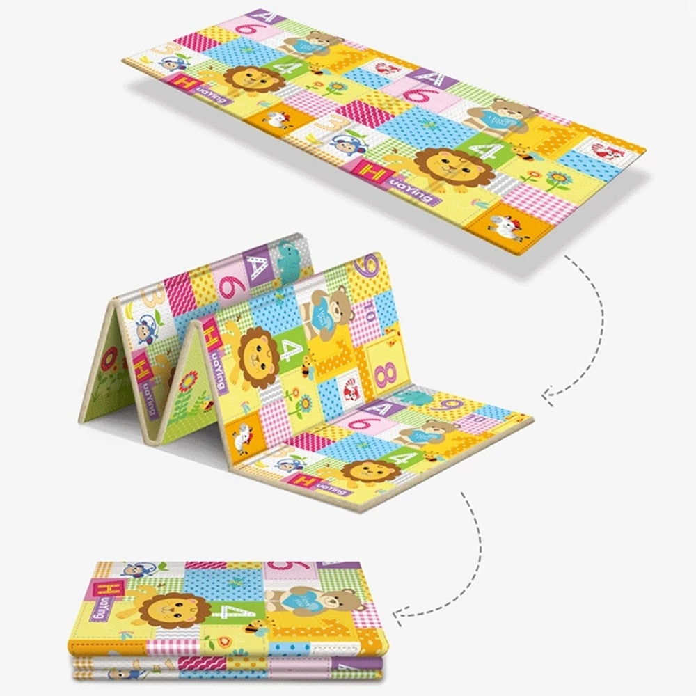BabyTapis™ | Tapis de Jeu pour Bébé Pliable et Confortable !