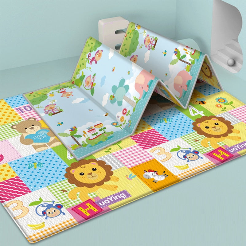 BabyTapis™ | Tapis de Jeu pour Bébé Pliable et Confortable !